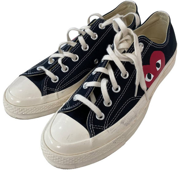 Unisex Converse x Comme des Garçons PLAY Chuck 70 Black Low Top